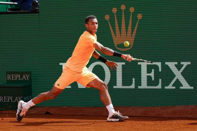 Felix Auger-Aliassime (Canada) TENNIS : Monaco Rolex Master 1000 - 1er tour - Monaco - 08 04 2024 NorbertScanella Panoramic