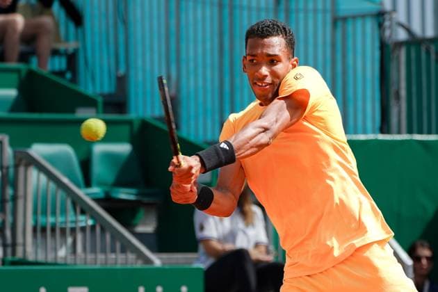 Felix Auger-Aliassime (Canada) TENNIS : Monaco Rolex Master 1000 - 1er tour - Monaco - 08 04 2024 NorbertScanella Panoramic 