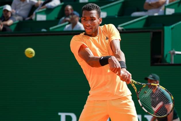 Felix Auger-Aliassime (Canada) TENNIS : Monaco Rolex Master 1000 - 1er tour - Monaco - 08 04 2024 NorbertScanella Panoramic