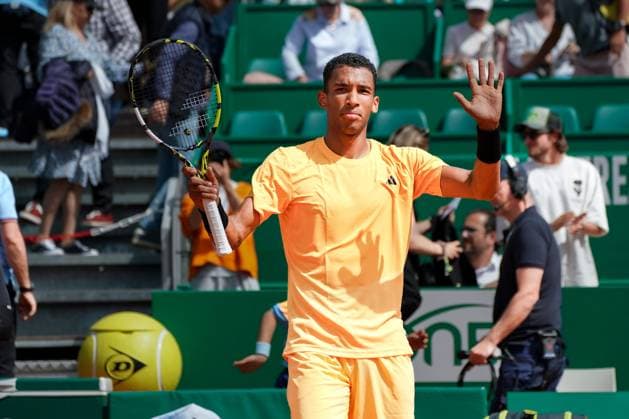 Felix Auger-Aliassime (Canada) TENNIS : Monaco Rolex Master 1000 - 1er tour - Monaco - 08 04 2024 NorbertScanella Panoramic 