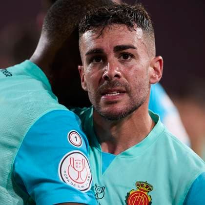 April 6, 2024, Seville, Spain: Daniel Rodriguez Vazquez, known as Dani Rodriguez of RCD Mallorca celebrates after scoring a goal during the 2024 Copa del Rey final between Athletic Club and Mallorca at Estadio La Cartuja de Sevilla. Final scores; Athletic Club 1:1 Mallorca. Seville Spain - ZUMAs197 20240406_aaa_s197_588 Copyright: xFedericoxTitonex