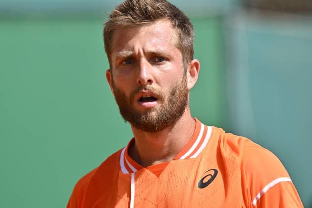 Tennis - Rolex Monte Carlo 2024 - ATP, Tennis Herren - Corentin Moutet - France TENNIS - Rolex Monte Carlo 2024 - MC - 08 04 2024 ChrysleneCaillaud Panoramic 