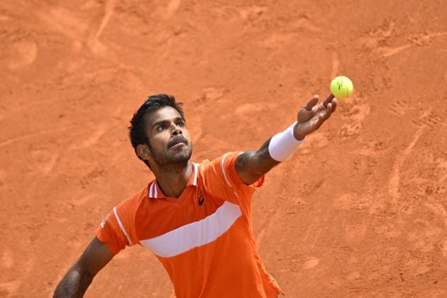 Tennis - Rolex Monte Carlo 2024 - ATP, Tennis Herren - Sumit Nagal - Inde TENNIS - Rolex Monte Carlo 2024 - MC - 08 04 2024 ChrysleneCaillaud Panoramic 