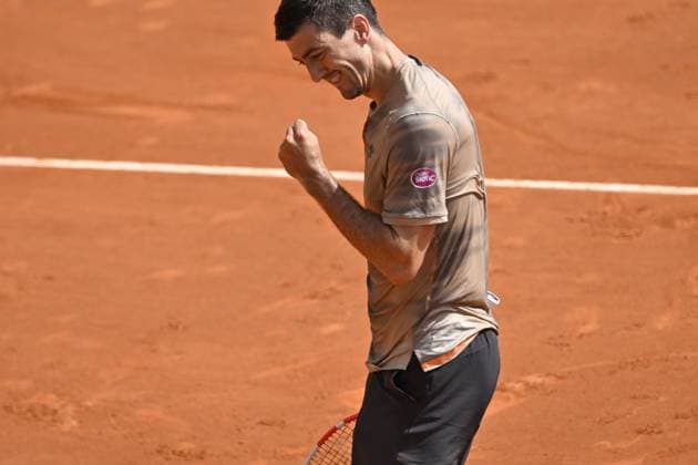 Tennis - Rolex Monte Carlo 2024 - ATP, Tennis Herren - Sebastian Ofner - Autriche TENNIS - Rolex Monte Carlo 2024 - MC - 08 04 2024 ChrysleneCaillaud Panoramic 