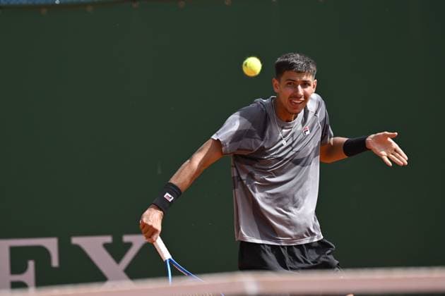Tennis - Rolex Monte Carlo 2024 - ATP, Tennis Herren - Alexei Popyrin - Australie TENNIS - Rolex Monte Carlo 2024 - MC - 08 04 2024 ChrysleneCaillaud Panoramic 