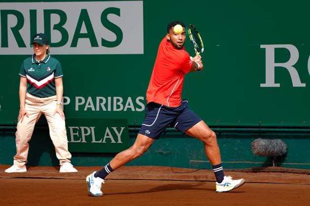Arthur Fils (France) TENNIS : Monaco Rolex Master 1000 - 1er tour - Monaco - 08 04 2024 NorbertScanella Panoramic