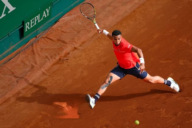 Arthur Fils (France) TENNIS : Monaco Rolex Master 1000 - 1er tour - Monaco - 08 04 2024 NorbertScanella Panoramic