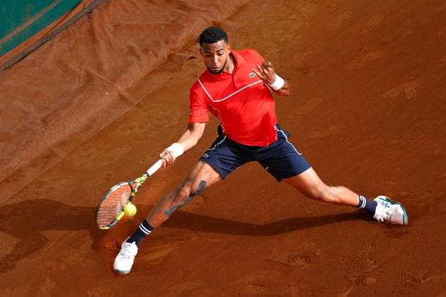 Arthur Fils (France) TENNIS : Monaco Rolex Master 1000 - 1er tour - Monaco - 08 04 2024 NorbertScanella Panoramic 