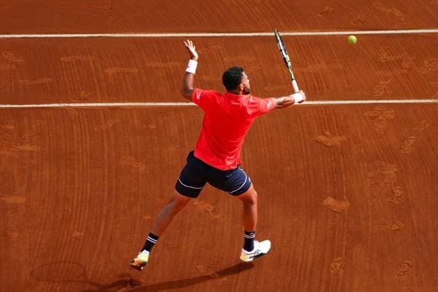 Arthur Fils (France) TENNIS : Monaco Rolex Master 1000 - 1er tour - Monaco - 08 04 2024 NorbertScanella Panoramic