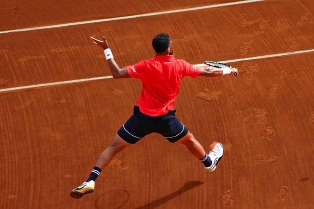 Arthur Fils (France) TENNIS : Monaco Rolex Master 1000 - 1er tour - Monaco - 08 04 2024 NorbertScanella Panoramic