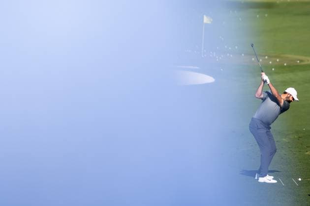 240408 Scottie Scheffler of the United States during practice at the range prior to the 2024 Masters Golf Tournament on April 8, 2024 in Augusta Photo Petter Arvidson BILDBYRAN kod PA PA0789 golf masters 1 bbeng the masters Augusta  Copyright: PETTERxARVIDSON BB240408PA002