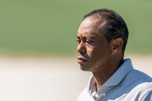 240408 Tiger Woods of the United States after a practice round prior to the 2024 Masters Golf Tournament on April 8, 2024 in Augusta Photo Petter Arvidson BILDBYRAN kod PA PA0789 golf masters 1 bbeng the masters Augusta  Copyright: PETTERxARVIDSON BB240408PA008