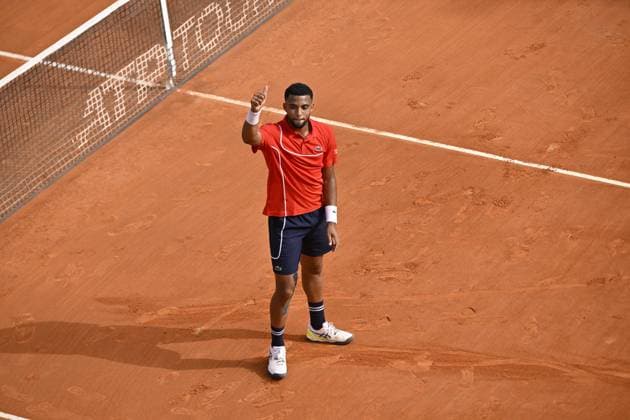 Tennis - Rolex Monte Carlo 2024 - ATP, Tennis Herren - Arthur Fils - France TENNIS - Rolex Monte Carlo 2024 - MC - 08 04 2024 ChrysleneCaillaud Panoramic 