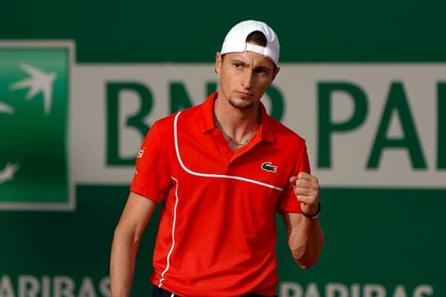 Ugo Humbert (France) TENNIS : Monaco Rolex Master 1000 - 1er tour - Monaco - 08 04 2024 NorbertScanella Panoramic