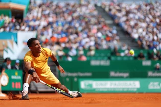 Felix Auger Aliassime (Can) TENNIS : Rolex Monte Carlo Masters - 08 04 2024 AntoineCouvercelle Panoramic 