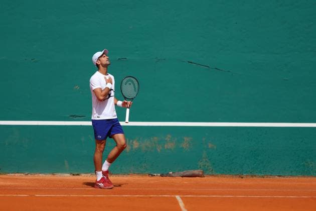 Novak Djokovic (Ser) TENNIS : Rolex Monte Carlo Masters - 08 04 2024 AntoineCouvercelle Panoramic 