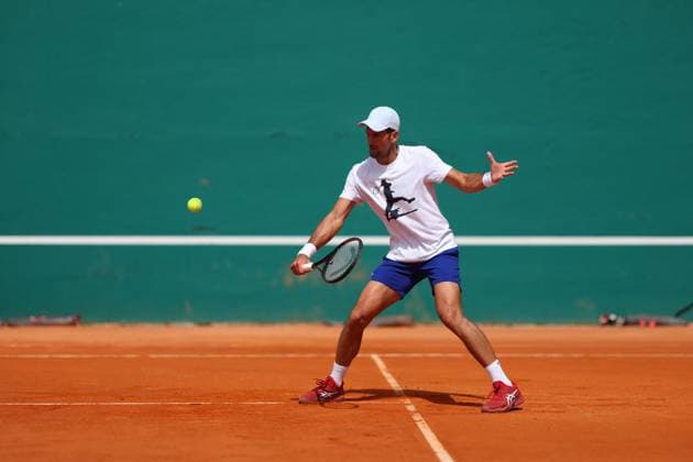 Novak Djokovic (Ser) TENNIS : Rolex Monte Carlo Masters - 08 04 2024 AntoineCouvercelle Panoramic 
