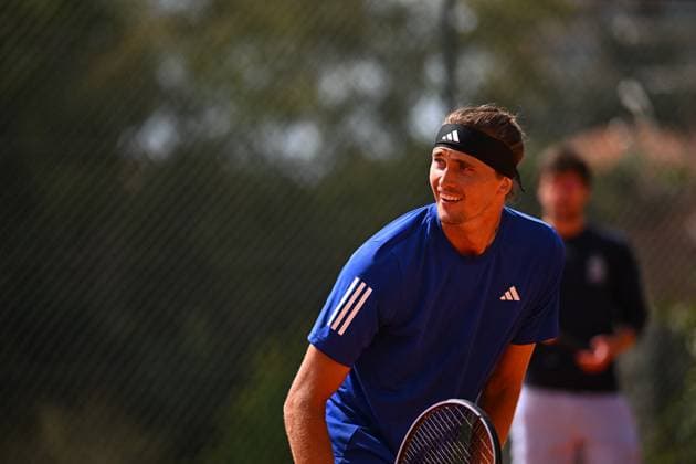 Tennis, ATP tournament in Monte Carlo, Alexander Zverev training