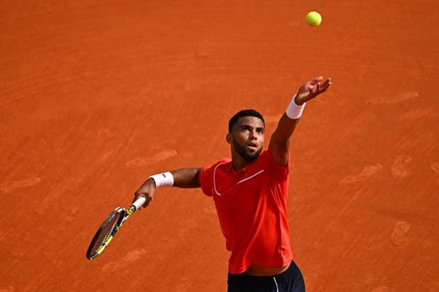 Monaco Rolex Masters Arthur Fils (FRA) during his first round match at the Monaco Rolex Masters in Monte Carlo, on April, 8, 2024. Photo by Corinne Dubreuil ABACAPRESS.COM Monaco Monaco  Copyright: xDubreuilxCorinne ABACAx