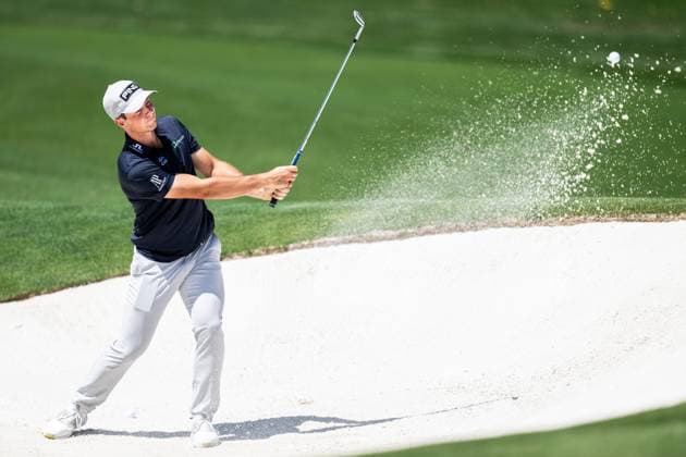 240408 Viktor Hovland of Norway during practice prior to the 2024 Masters Golf Tournament on April 8, 2024 in Augusta Photo Petter Arvidson BILDBYRAN kod PA PA0789 golf masters 1 bbeng the masters Augusta norge  Copyright: PETTERxARVIDSON BB240408PA146