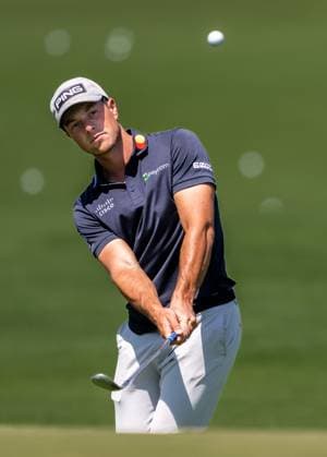 240408 Viktor Hovland of Norway during practice prior to the 2024 Masters Golf Tournament on April 8, 2024 in Augusta Photo Petter Arvidson BILDBYRAN kod PA PA0789 golf masters 1 bbeng the masters Augusta norge  Copyright: PETTERxARVIDSON BB240408PA154