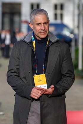 European Football Championship Workshop, European Championship, Meeting of the national coaches on 08 04 2024 at the Staendehaus in Duesseldorf Sylvinho, Silvio Mendes Campos Junior Albania, national coach comes to the workshop Photo Kirchner Media TH Copyright: xKirchner-Media THx