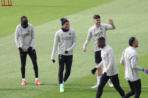 Football, CL, Paris Saint Germain Training