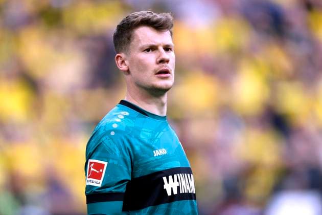 NUEBEL Alexander Goalkeeper Team VfB Stuttgart DFL Bundesliga Season 2023 2024 Bundesliga Match BVB VfB Stuttgart 0 1 on 06 04 2024 in Dortmund DFL REGULATIONS PROHIBIT ANY USE OF PHOTOGRAPHS as IMAGE SEQUENCES and or QUASI VIDEO Copyright: xLacixPerenyix