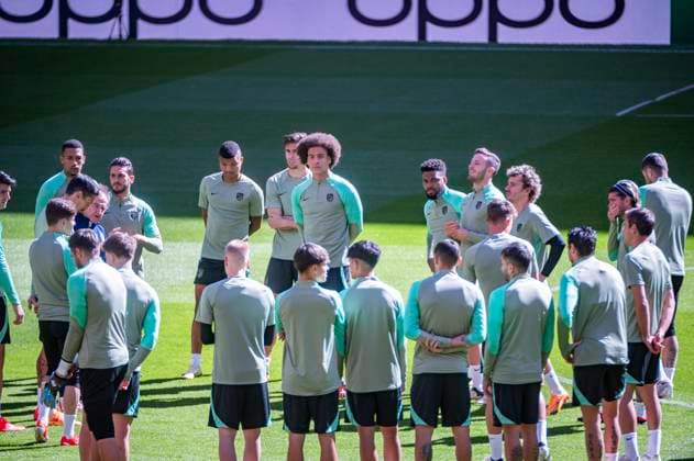 Football, CL, Atletico Madrid, Training