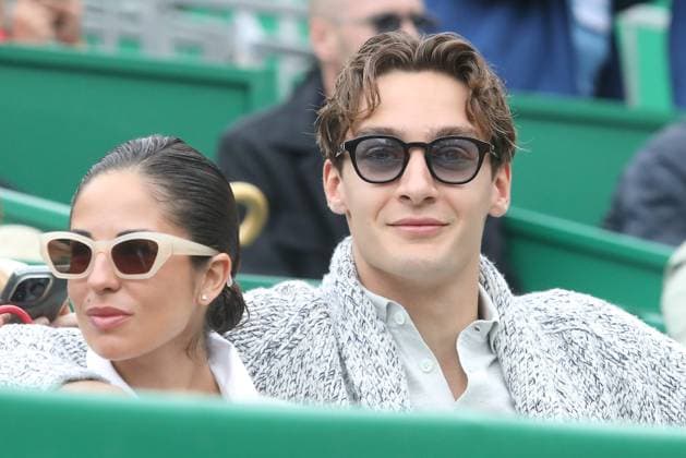 Monte-Carlo Rolex Master Tennis PHOTOPQR NICE MATIN Cyril Dodergny ; Roquebrune-cap-martin ; 09 04 2024 ; Roquebrune-cap-martin le 09 04 2024 - Monte-Carlo Country Club - Monte-Carlo Rolex Master 1000 Tennis - 2eme tour - Le pilote de Formule 1, Georges RUSSELL present dans les tribunes pendant le match de Noval DJOKOVIC Roquebrune-cap-martin France  Copyright: xPHOTOPQR NICExMATIN MAXPPPxCyrilxDodergnyx 20240409NIM9287 20240409NIM9287