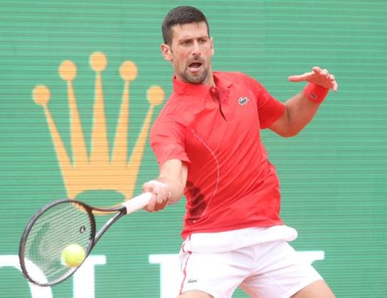 Monte-Carlo Rolex Master Tennis PHOTOPQR NICE MATIN Cyril Dodergny ; Roquebrune-cap-martin ; 09 04 2024 ; Roquebrune-cap-martin le 09 04 2024 - Monte-Carlo Country Club - Monte-Carlo Rolex Master 1000 Tennis - 2eme tour - Le Serbe et numero 1 mondial, Novak DJOKOVIC Roquebrune-cap-martin France  Copyright: xPHOTOPQR NICExMATIN MAXPPPxCyrilxDodergnyx 20240409NIM9291 20240409NIM9291