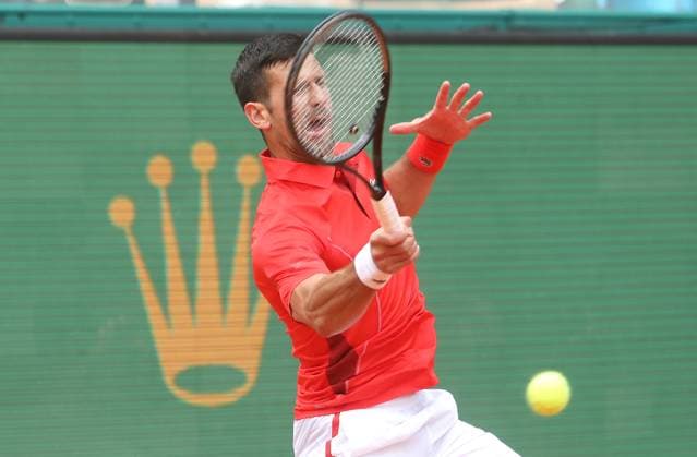 Monte-Carlo Rolex Master Tennis PHOTOPQR NICE MATIN Cyril Dodergny ; Roquebrune-cap-martin ; 09 04 2024 ; Roquebrune-cap-martin le 09 04 2024 - Monte-Carlo Country Club - Monte-Carlo Rolex Master 1000 Tennis - 2eme tour - Le Serbe et numero 1 mondial, Novak DJOKOVIC Roquebrune-cap-martin France Copyright: xPHOTOPQR NICExMATIN MAXPPPxCyrilxDodergnyx 20240409NIM9297 20240409NIM9297