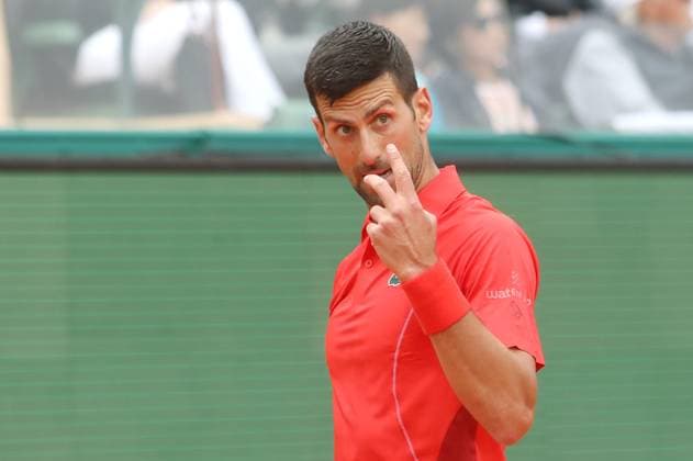 Monte-Carlo Rolex Master Tennis PHOTOPQR NICE MATIN Cyril Dodergny ; Roquebrune-cap-martin ; 09 04 2024 ; Roquebrune-cap-martin le 09 04 2024 - Monte-Carlo Country Club - Monte-Carlo Rolex Master 1000 Tennis - 2eme tour - Le Serbe et numero 1 mondial, Novak DJOKOVIC Roquebrune-cap-martin France  Copyright: xPHOTOPQR NICExMATIN MAXPPPxCyrilxDodergnyx 20240409NIM9302 20240409NIM9302