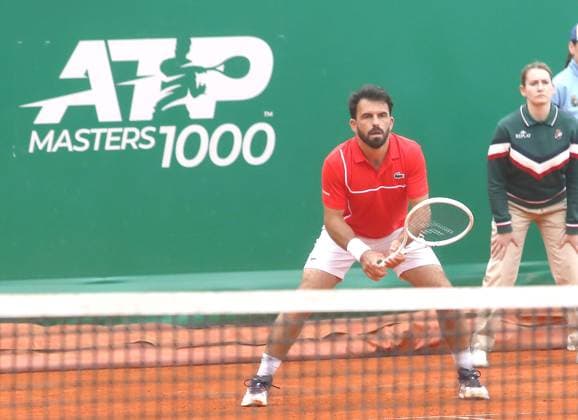 Monte-Carlo Rolex Master Tennis PHOTOPQR NICE MATIN Cyril Dodergny ; Roquebrune-cap-martin ; 09 04 2024 ; Roquebrune-cap-martin le 09 04 2024 - Monte-Carlo Country Club - Monte-Carlo Rolex Master 1000 Tennis - 2eme tour - Le Monegasque Romain ARNEODO en double Roquebrune-cap-martin France  Copyright: xPHOTOPQR NICExMATIN MAXPPPxCyrilxDodergnyx 20240409NIM9346 20240409NIM9346