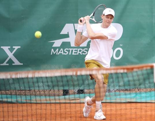 Monte-Carlo Rolex Master Tennis PHOTOPQR NICE MATIN Cyril Dodergny ; Roquebrune-cap-martin ; 09 04 2024 ; Roquebrune-cap-martin le 09 04 2024 - Monte-Carlo Country Club - Monte-Carlo Rolex Master 1000 Tennis - Jannik SINNER a l entrainement Roquebrune-cap-martin France  Copyright: xPHOTOPQR NICExMATIN MAXPPPxCyrilxDodergnyx 20240409NIM9348 20240409NIM9348