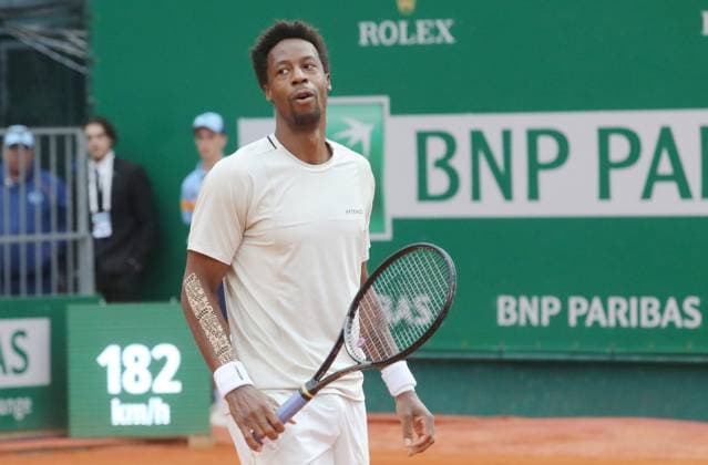 Monte-Carlo Rolex Master Tennis PHOTOPQR NICE MATIN Cyril Dodergny ; Roquebrune-cap-martin ; 09 04 2024 ; Roquebrune-cap-martin le 09 04 2024 - Monte-Carlo Country Club - Monte-Carlo Rolex Master 1000 Tennis - 2eme Tour - Le Francais Gael MONFILS Roquebrune-cap-martin France  Copyright: xPHOTOPQR NICExMATIN MAXPPPxCyrilxDodergnyx 20240409NIM9456 20240409NIM9456