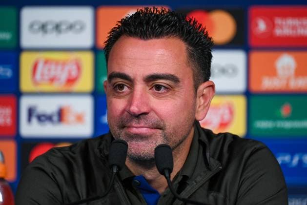 2024-04-09 FC Barcelona, Barca Training Session And press conference, PK, Pressekonferenz PARIS, FRANCE - APRIL 9: Coach Xavi Hernandez of FC Barcelona during a press conference prior to the UEFA Champions League 2023 24 match between Paris Saint-Germain and FC Barcelona at Parc des Princes on April 9, 2024 in Paris, France. (Photo by Matthieu Mirville BSR Agency) Paris France Content not available for redistribution in The Netherlands directly or indirectly through any third parties. Copyright: xBSRxAgencyx