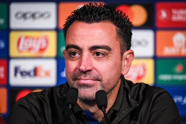 April 9, 2024, Paris, France, France: Xavier HERNANDEZ CREUS (Xavi) of Barcelona during a FC Barcelona, Barca press conference, PK, Pressekonferenz at Parc des Princes Stadium on April 09, 2024 in Paris, France. Paris France - ZUMAm308 20240409_zsp_m308_005 Copyright: xMatthieuxMirvillex
