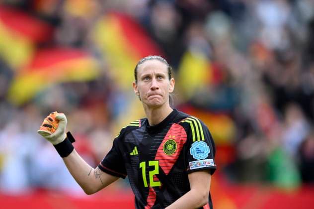 Football, Women, Goalkeeper Ann-Katrin Berger is Germanys footballer of the year, archive pictures