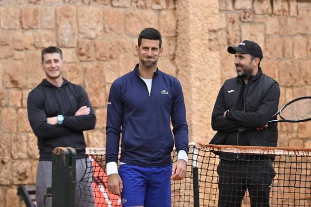 Tennis - Rolex Monte Carlo 2024 - ATP, Tennis Herren - Novak Djokovic - Serbie TENNIS - Rolex Monte Carlo 2024 - MC - 099 04 2024 ChrysleneCaillaud Panoramic 