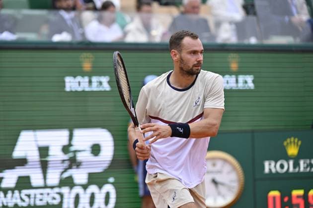 Tennis - Rolex Monte Carlo 2024 - ATP, Tennis Herren - Safiullin - Russie TENNIS - Rolex Monte Carlo 2024 - MC - 099 04 2024 ChrysleneCaillaud Panoramic 