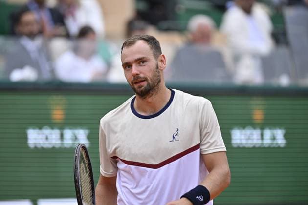 Tennis - Rolex Monte Carlo 2024 - ATP, Tennis Herren - Safiullin - Russie TENNIS - Rolex Monte Carlo 2024 - MC - 099 04 2024 ChrysleneCaillaud Panoramic 