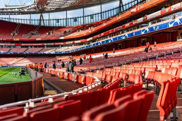 Emirates Stadium FC Arsenal vs FC Bayern Muenchen , Football, UEFA Champions League, Quarterfinals, 09 04 2024 FC Arsenal vs FC Bayern Muenchen , Football, UEFA Champions League, Quarterfinals, 09 04 2024 London Copyright: xEibner-Pressefoto BahhoxKarax EP_FCB