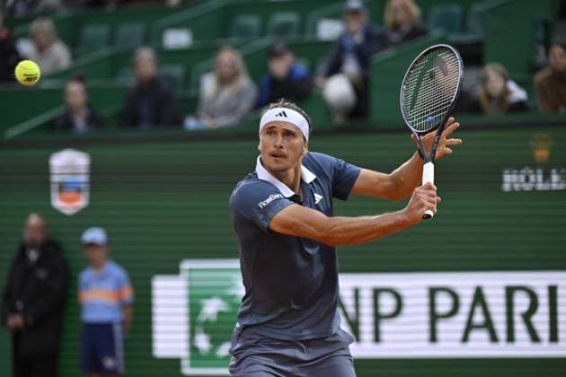 Tennis - Rolex Monte Carlo 2024 - ATP, Tennis Herren - Alexander Zverev - Allemagne TENNIS - Rolex Monte Carlo 2024 - MC - 099 04 2024 ChrysleneCaillaud Panoramic 