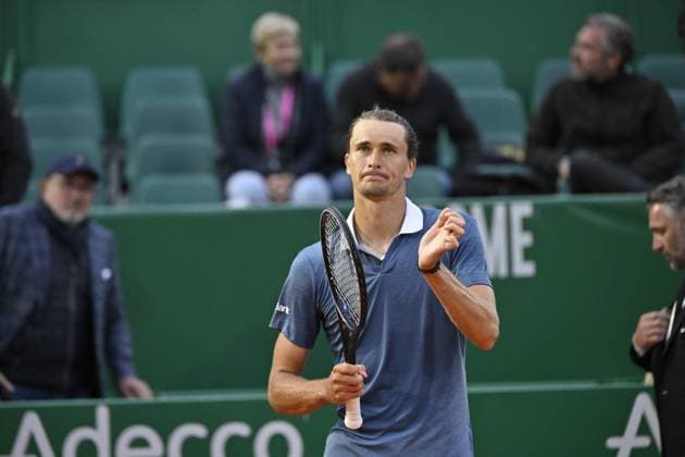 Tennis - Rolex Monte Carlo 2024 - ATP, Tennis Herren - Alexander Zverev - Allemagne TENNIS - Rolex Monte Carlo 2024 - MC - 099 04 2024 ChrysleneCaillaud Panoramic 