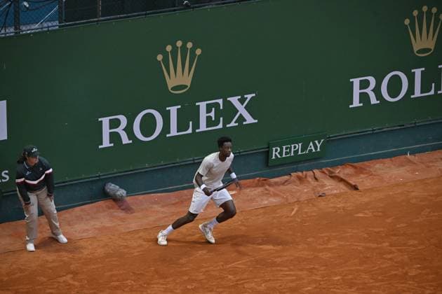 Tennis - Rolex Monte Carlo 2024 - ATP, Tennis Herren - Gael Monfils - France TENNIS - Rolex Monte Carlo 2024 - MC - 099 04 2024 ChrysleneCaillaud Panoramic 