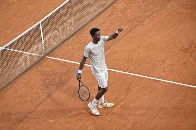 Tennis - Rolex Monte Carlo 2024 - ATP, Tennis Herren - Gael Monfils - France TENNIS - Rolex Monte Carlo 2024 - MC - 099 04 2024 ChrysleneCaillaud Panoramic 