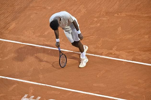 Tennis - Rolex Monte Carlo 2024 - ATP, Tennis Herren - Gael Monfils - France TENNIS - Rolex Monte Carlo 2024 - MC - 099 04 2024 ChrysleneCaillaud Panoramic 