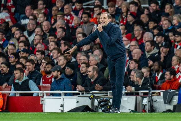 Thomas Tuchel FC Bayern Muenchen, Head Coach FC Arsenal vs FC Bayern Muenchen , Football, UEFA Champions League, Quarter-final, 09 04 2024 FC Arsenal vs FC Bayern Muenchen , Football, UEFA Champions League, Quarter-final, 09 04 2024 London Copyright: xEibner-Pressefoto BahhoxKarax EP_FCB