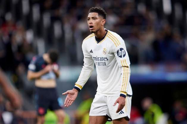April 9, 2024, Madrid, Madrid, Spain: Jude Bellingham of Real Madrid CF during the UEFA Champions League quarterfinal first leg football match between Real Madrid CF and Manchester City FC at the Santiago Bernabeu Stadium in Madrid, Spain, April 9, 2024 Madrid Spain - ZUMAa206 20240409_zsp_a206_058 Copyright: xRubenxAlbarranx